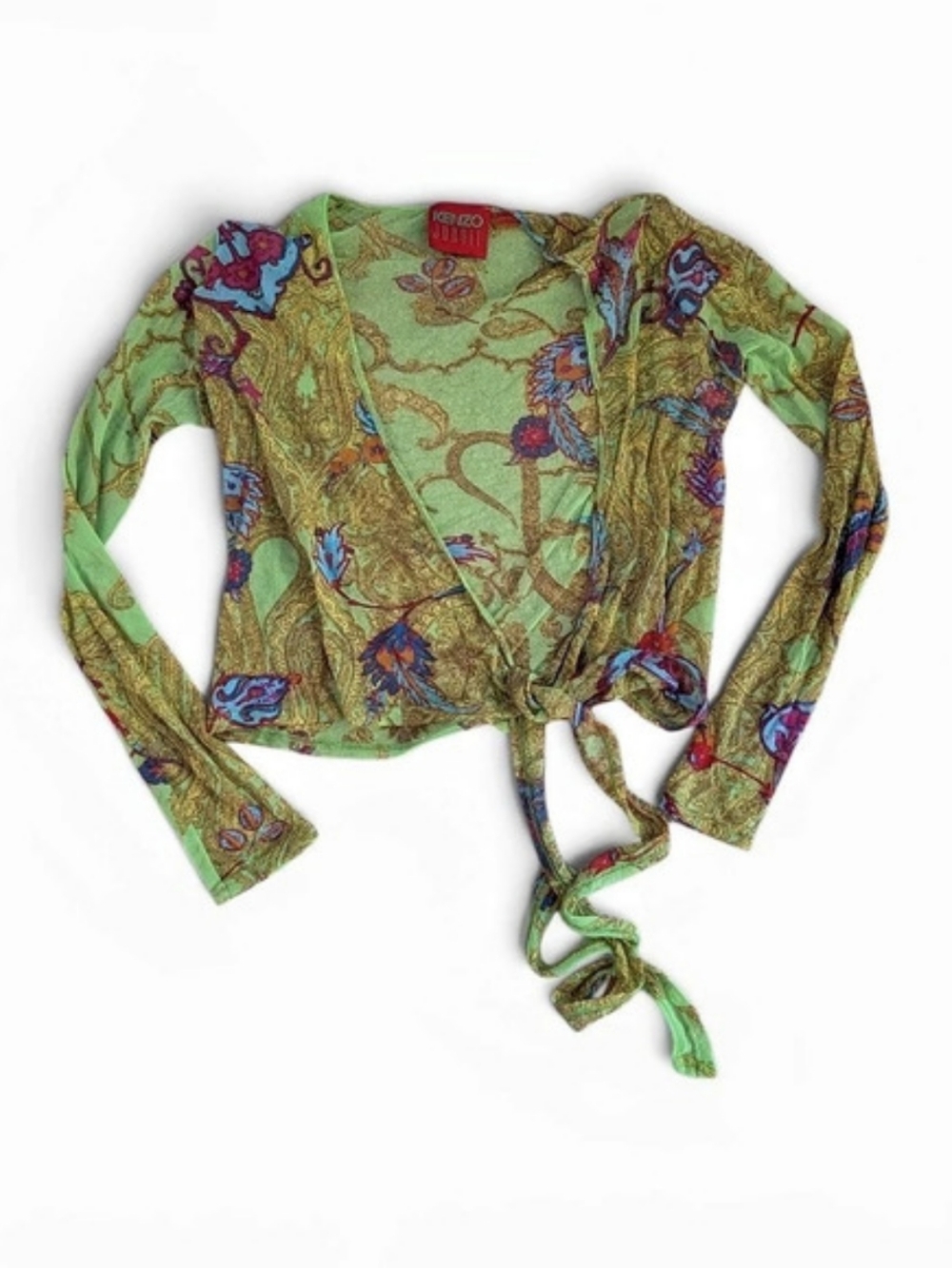 KENZO JUNGLE Mesh Wrap Top